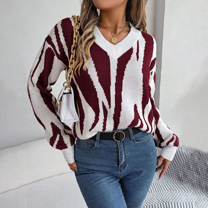 Jersey Warona | Jersey de punto con bloques de color para mujer