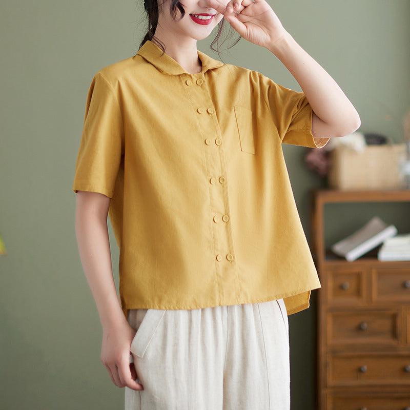 Aria - Blusa con botones para mujer - Clásica y cómoda