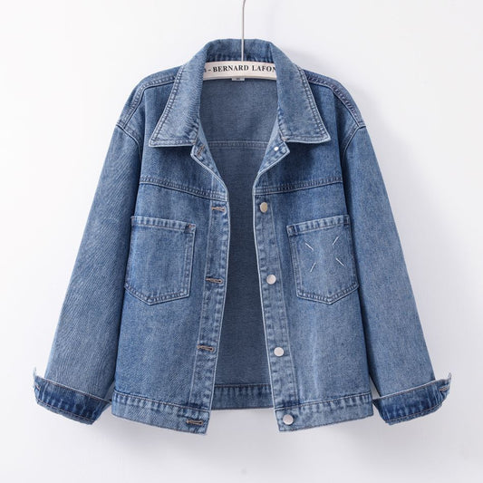 Chaqueta vaquera informal para mujer
