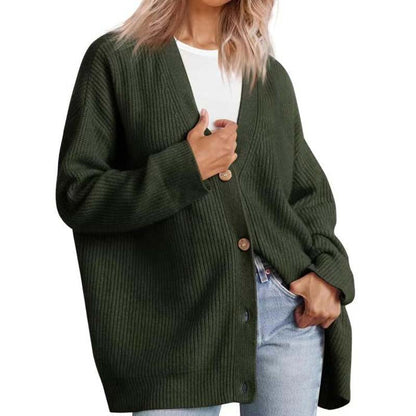 Chaqueta de punto cálida para mujer