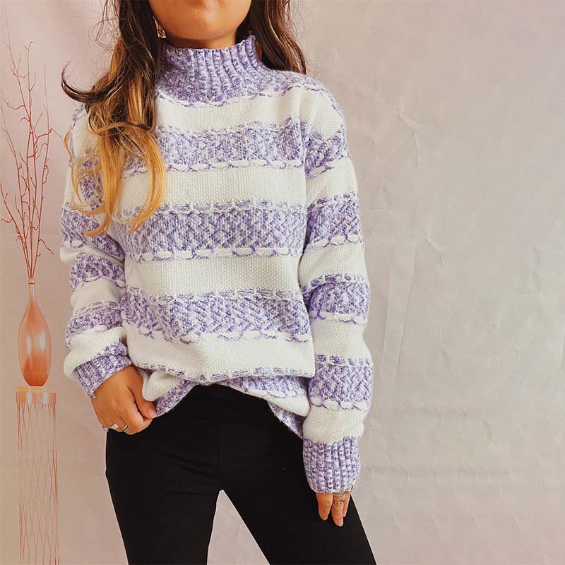 Xilia Sweater | Jersey de punto a rayas casual