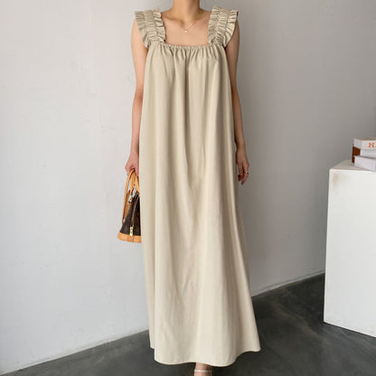 Vestido de moda con estampado y abertura