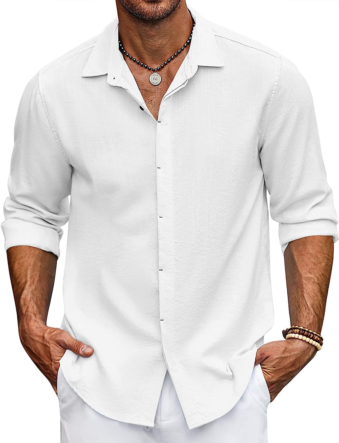 Elegante camisa informal de caballero para cualquier ocasión