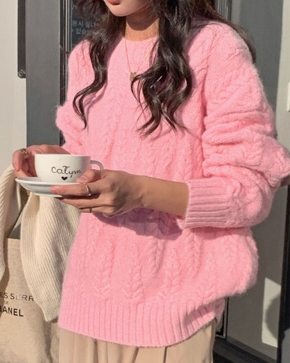 Jersey de punto holgado para mujer
