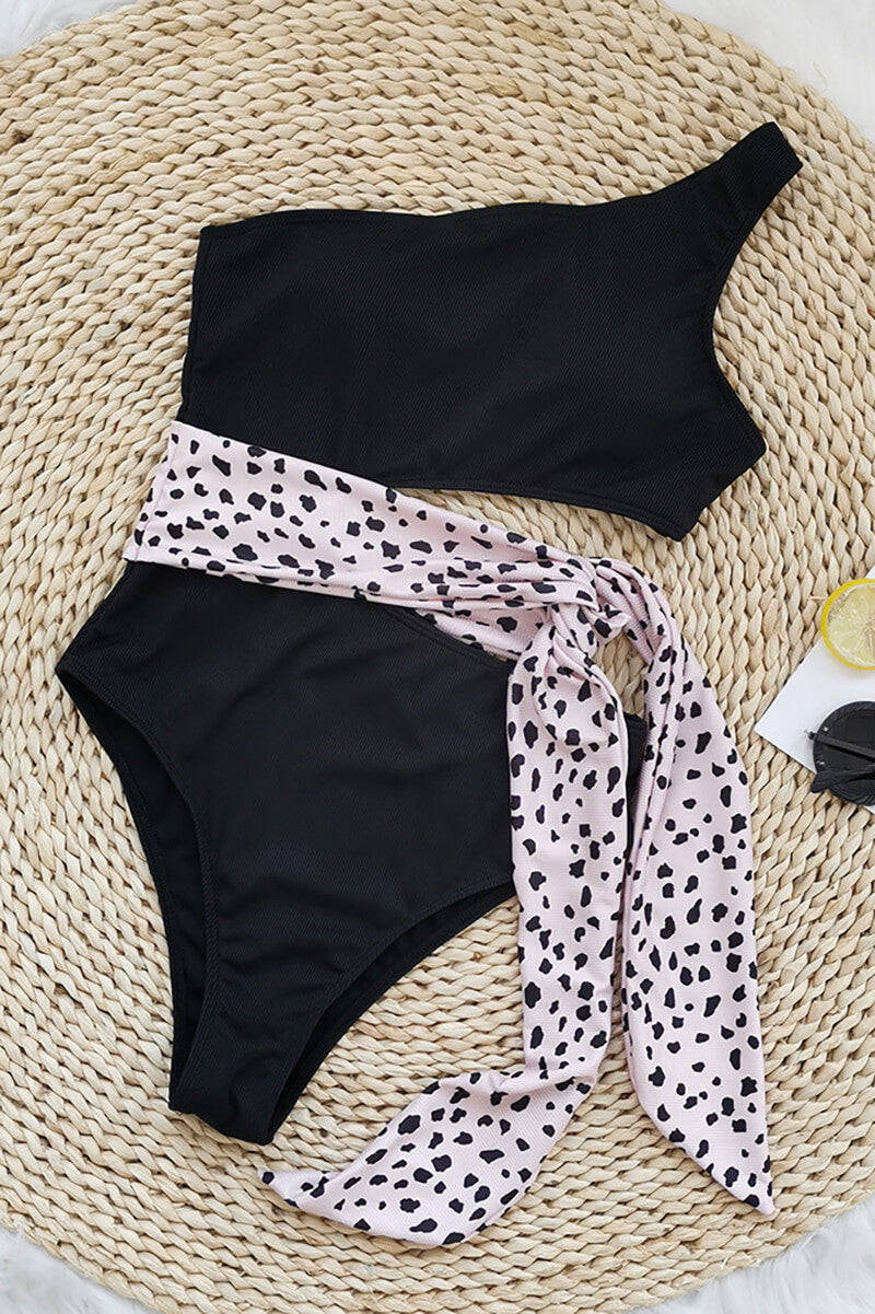 Aurora® | Traje de baño bicolor asimétrico con encaje