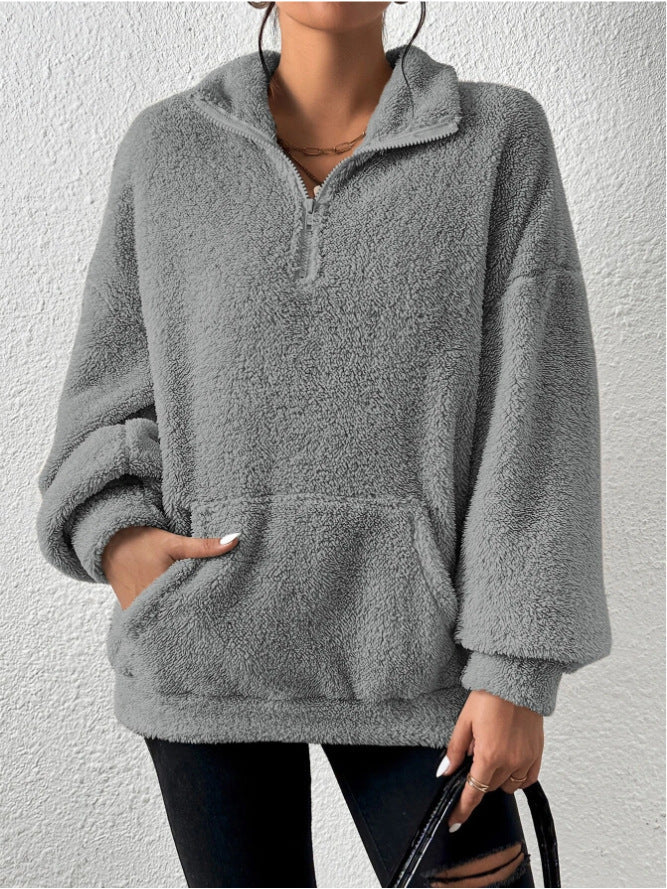 Sudadera de cuello alto para mujer