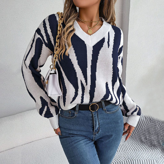 Jersey Warona | Jersey de punto con bloques de color para mujer