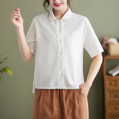 Aria - Blusa con botones para mujer - Clásica y cómoda