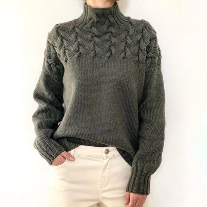 Reeva | elegante jersey de cuello alto