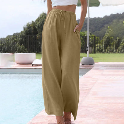 Luna | Pantalones de pata ancha de verano | Aireados y cómodos | Corte relajado