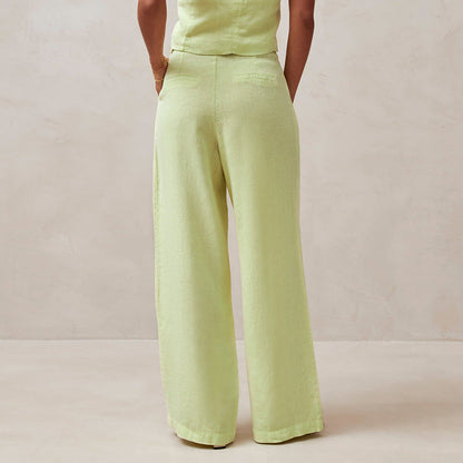 Berke - Pantalones de talle alto para mujer con perneras rectas sueltas