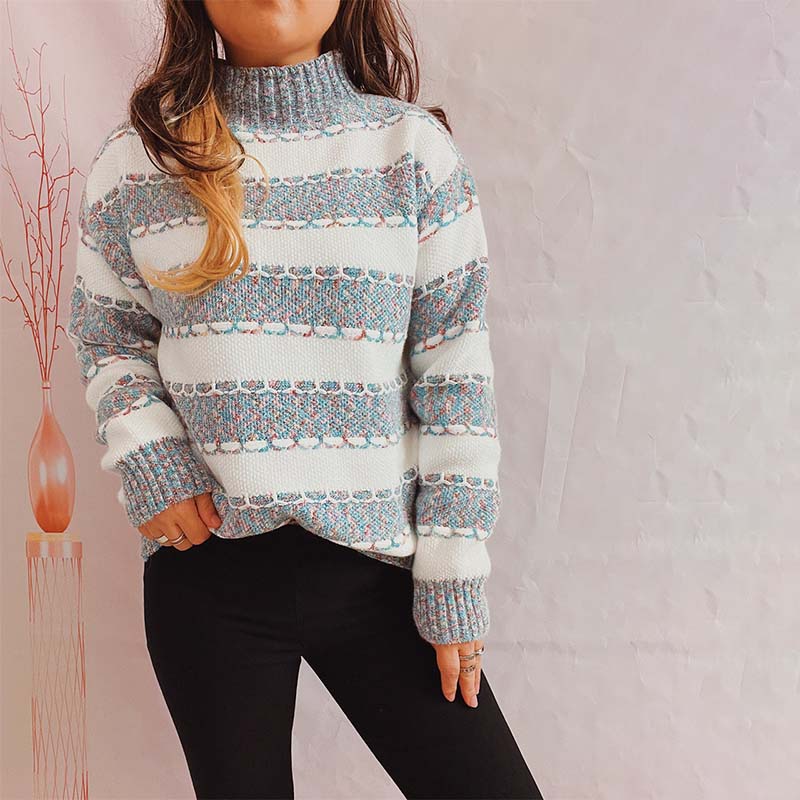 Xilia Sweater | Jersey de punto a rayas casual