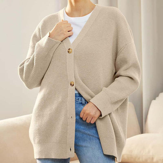 Chaqueta de punto cálida para mujer