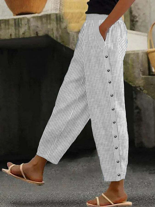 Cómodos pantalones anchos para mujer