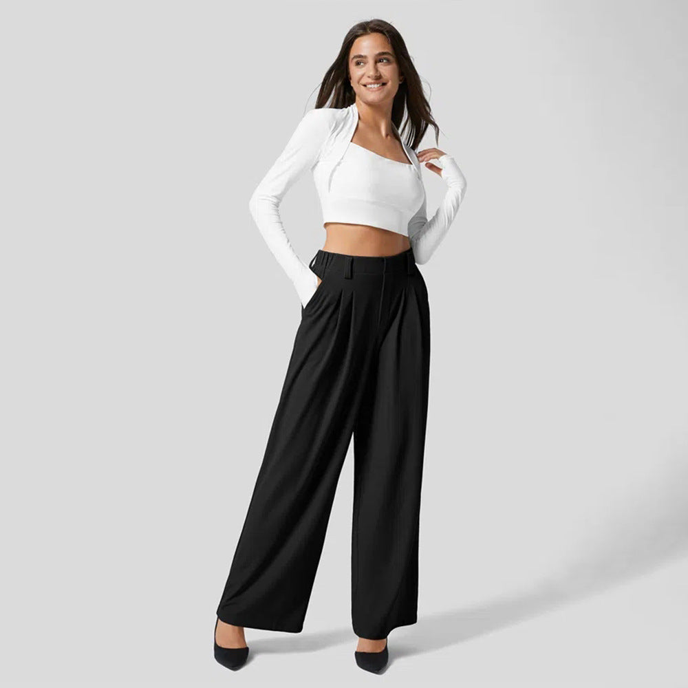 Pantalones palazzo anchos para mujer