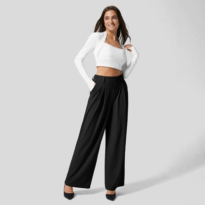 Pantalones palazzo anchos para mujer