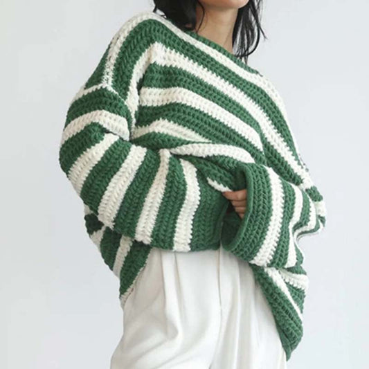 Jersey Xanthia | Jersey de punto a rayas holgado