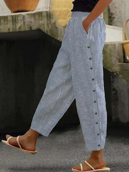 Cómodos pantalones anchos para mujer