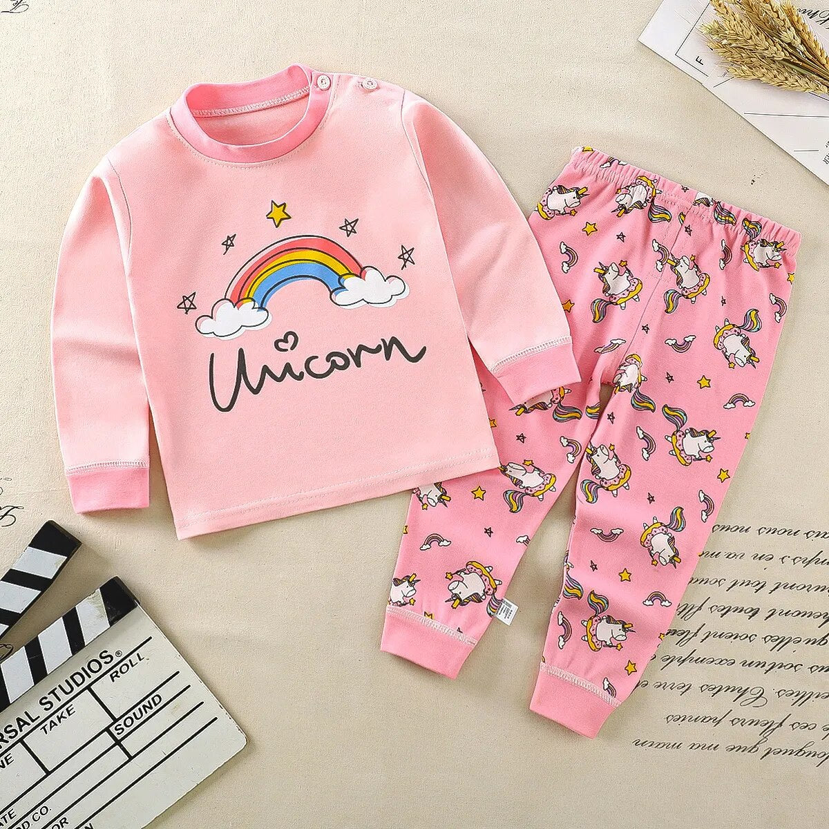 Heidi-Mode Nights Cómodo pijama infantil de dibujos animados