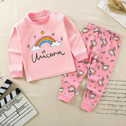 Heidi-Mode Nights Cómodo pijama infantil de dibujos animados