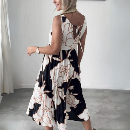 Olivia | Elegante vestido con estampado floral