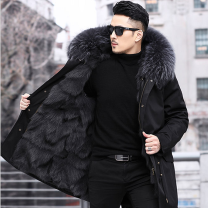 Carsten Coat | Abrigo de invierno de piel sintética para hombre