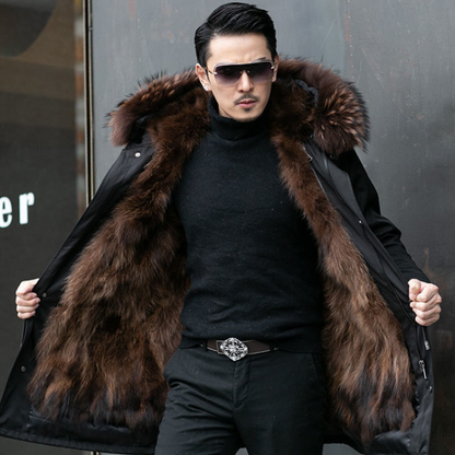 Carsten Coat | Abrigo de invierno de piel sintética para hombre