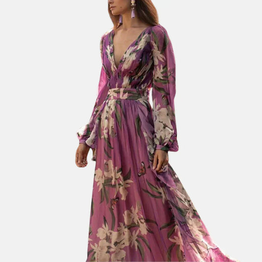 vestido de verano con volantes y un diseño elegante y a la moda