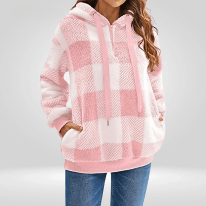 Sudadera informal con capucha para mujer