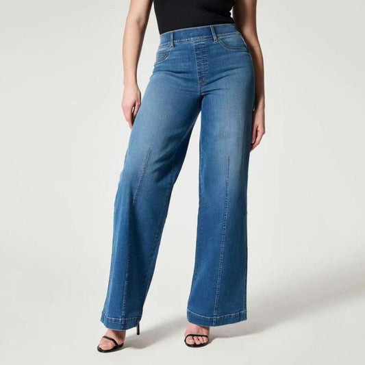 Vaqueros con pernera ancha para mujer