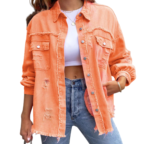 Maëlle - Chaqueta estilo naranja