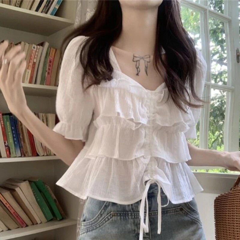 Ursul | Elegante blusa a capas para mujer