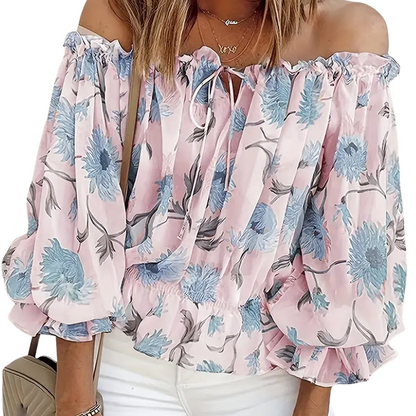 Elegante blusa floral para mujer