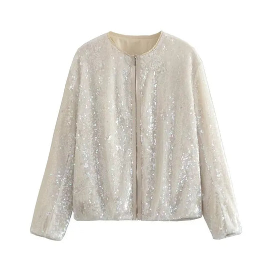 Despoina | Chaqueta brillante de alta costura