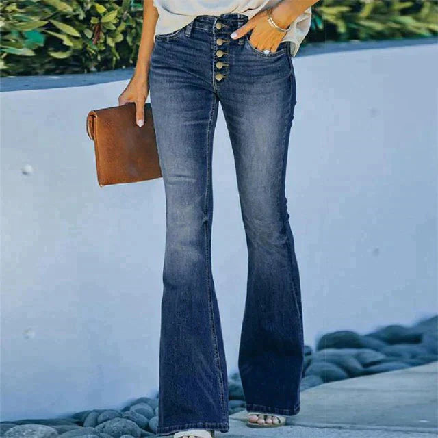 Kerryl - Pantalones vaqueros de cintura alta