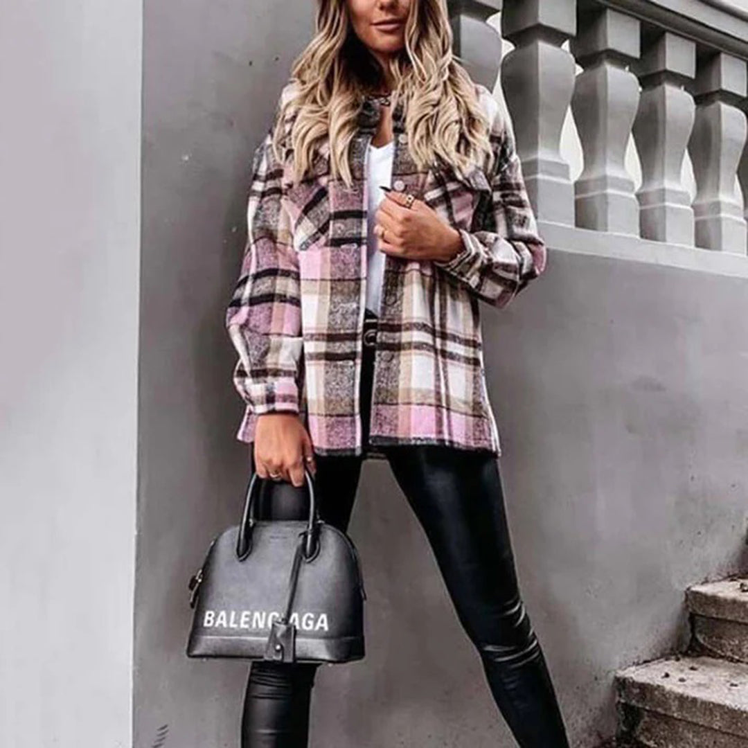 Lotte | Chaqueta de cuadros de otoño