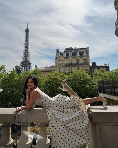 Damska Sukienka Midi Groszki
