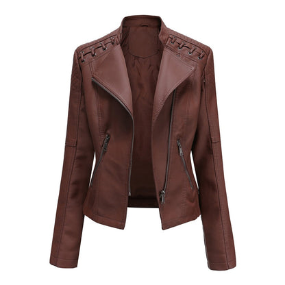 Chaqueta de cuero para mujer