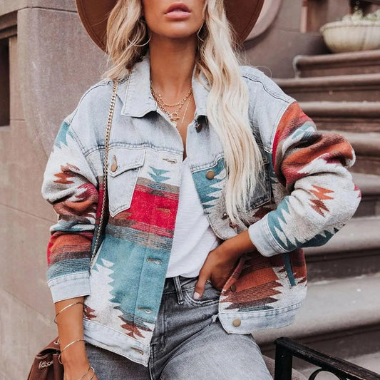 Chaqueta | Estampado vibrante | Cómoda | Perfecta para el día a día