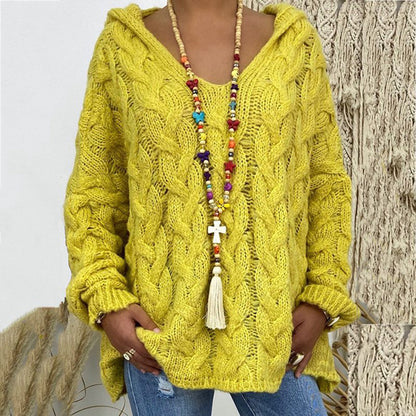Jersey de punto con cuello de pico