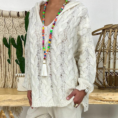 Jersey de punto con cuello de pico