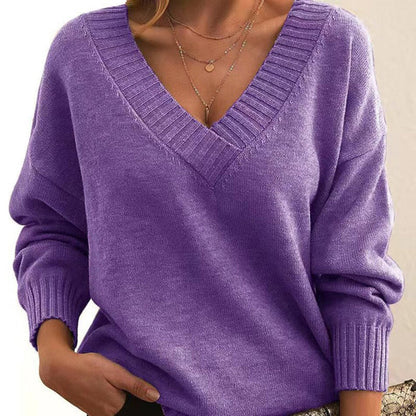 Jocelyn | jersey relajado con cuello de pico