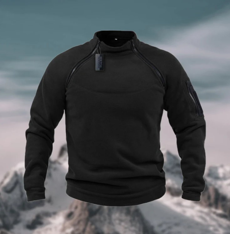 Cálido jersey polar cortaviento para hombre