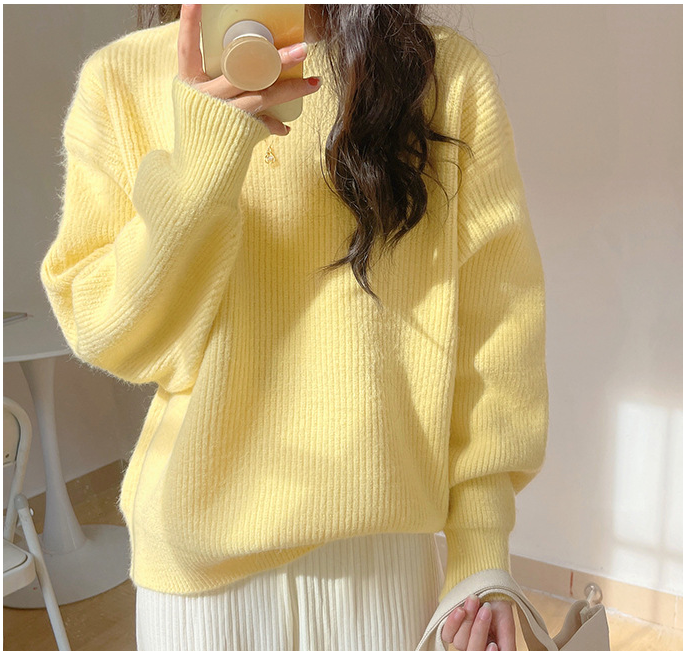 Lujo y comodidad Jersey de manga larga para mujer