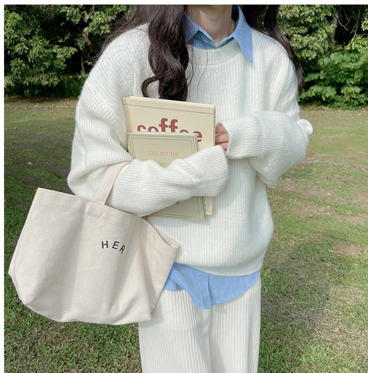 Lujo y comodidad Jersey de manga larga para mujer