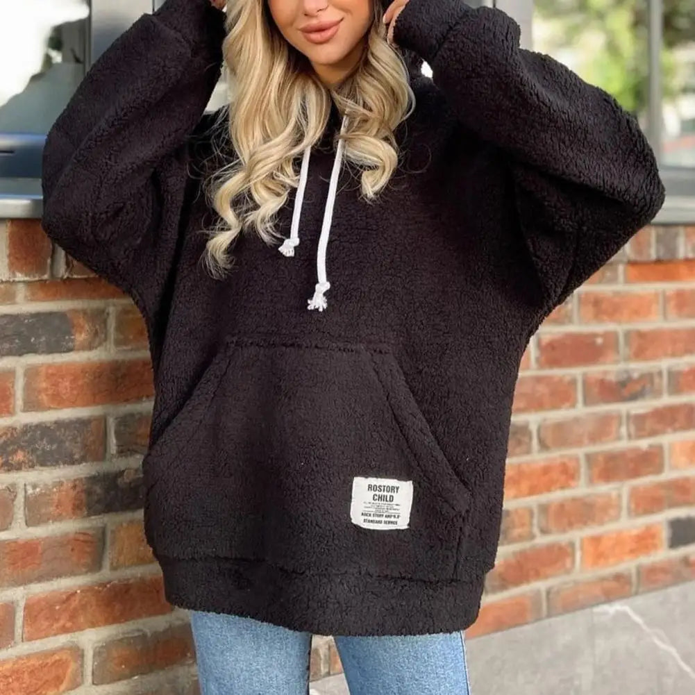 Sudadera con capucha de felpa a la moda | Rachel