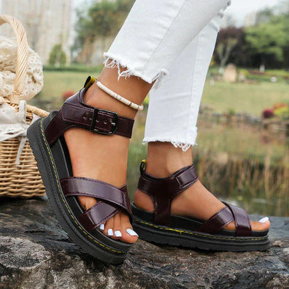Cristina® | Elegantes y detalladas sandalias de apoyo para invierno