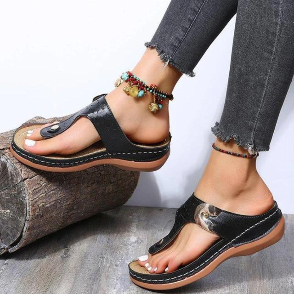 Ramona | Sandalias ortopédicas con tacón de cuña