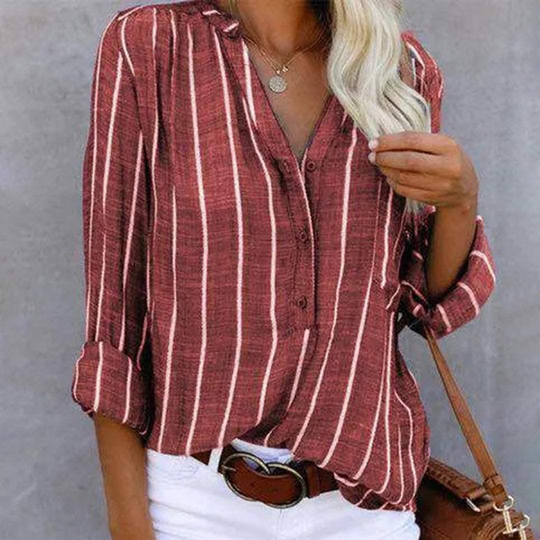 Blusa a rayas | Casual Chic | Aireada | Ideal para la oficina y el fin de semana
