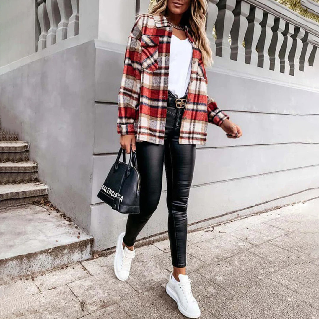Lotte | Chaqueta de cuadros de otoño
